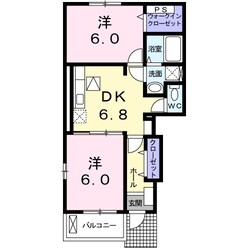 アイリスＡの物件間取画像